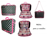 Maleta para 72 esmaltes -1EA77Fpreta