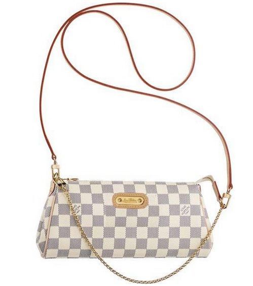 Bolsa Louis Vuitton Eva Clutch Damier Azur cod LV02