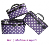 CONJUNTO C/ 3 MALETAS CUPIDO 1E9BD7roxa